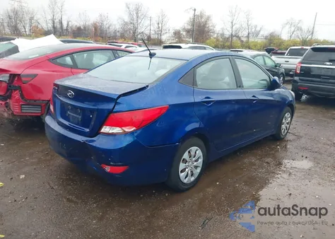 2016 Hyundai Accent Se z USA, uszkodzony, nr VIN KMHCT4AE0GU966997